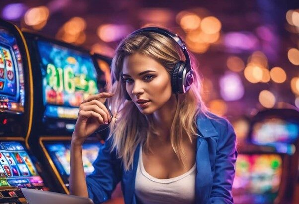 Casino utan Svensk Licens – En snygg tjej vid laptop